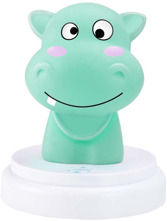 Alecto SILLY HIPPO - LED nachtlampje - nijlpaard - blauw van Alecto — afbeelding 3