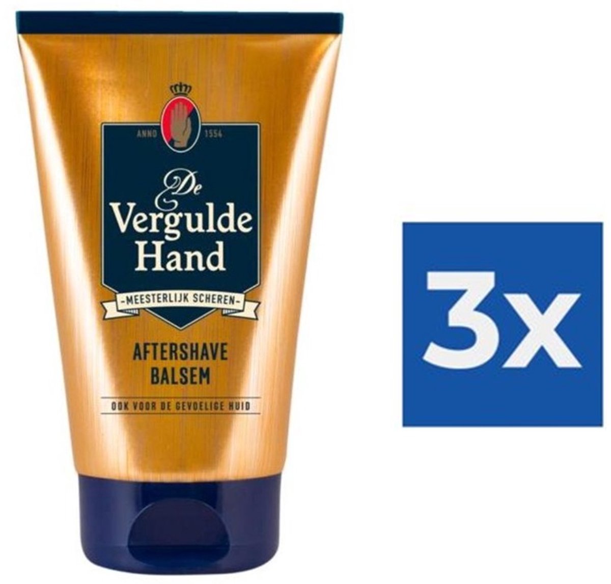 De Vergulde Hand - Aftershave Balsem - Voor Gevoelige de Huid - 100 ml - Voordeelverpakking - 3 stuks