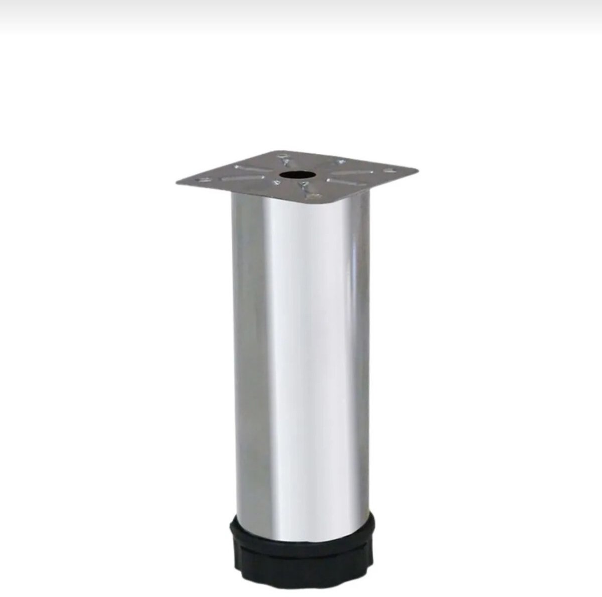 4 Stuks Verstelbare Meubelpoten, Hardware Kastpoten Salontafel TV Bureau Ondersteuning Voet Keukenkast Poten voor Kledingkast TV Kasten Laden Nachtkastje (12cm(4.7in), Zilver
