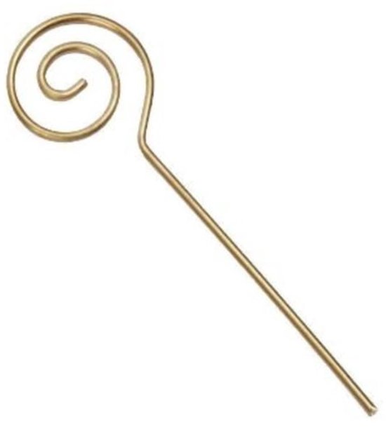 10x Bâtons de Saint-Nicolas Or 7,5 cm - Bâton de Décoration - Saint-Nicolas - bel emballage - cadeau de chaussures - paquet de Saint-Nicolas - bâtons - DIY -