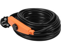 Verwarmingskabel met Thermostaat - 8m 128W - Vorstbeveiliging IP68 - Vorstbescherming voor Waterleidingen & Planten - Zelfregulerend - Vorstkabel