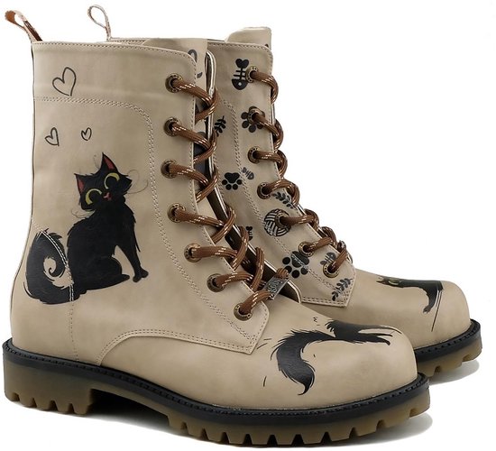 GOBY - Bottines Black Cat - Bottines Femme - Fait main - Qualité Premium - Taille 39
