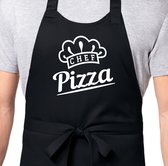 Astuce pour la fête des pères ! - Chef Pizza - Tablier de cuisine - Tablier de cuisine - BBQ - Tablier de barbecue - Cuisine - Zwart - Drôle - Femmes Hommes - Âne Designs