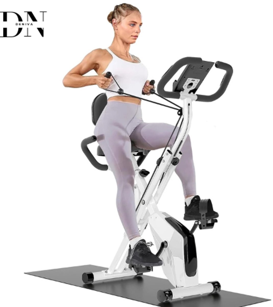 Deniva - Opvouwbare Hometrainer - Fitness Fiets - Fitness