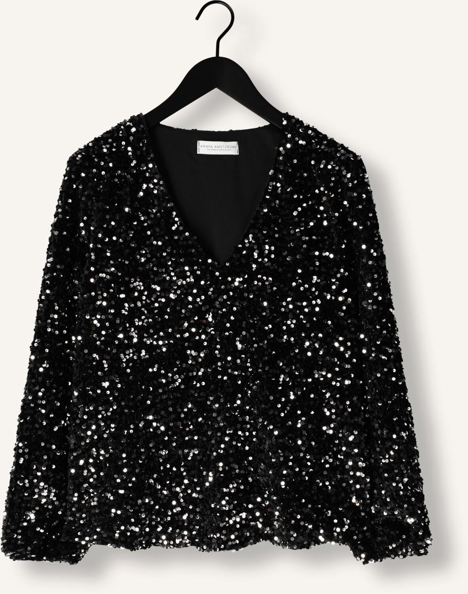 Amaya Amsterdam Yara Top Blouses Dames - Zwart - Maat S