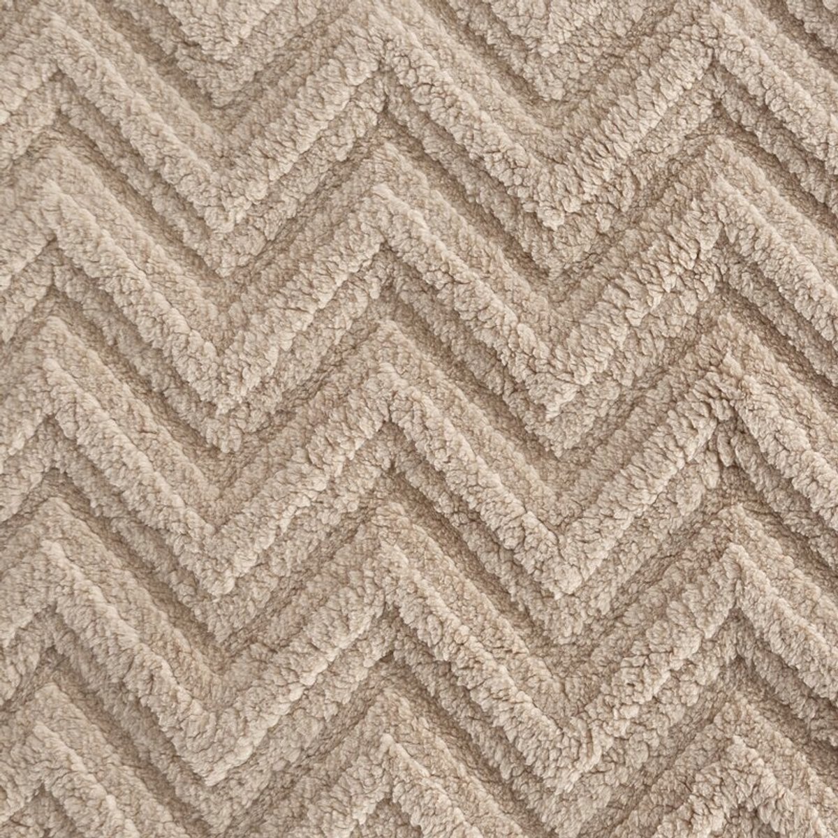 Warm Polar Vacht Deken 200x220cm - Cijferpatroon, Donkerbeige