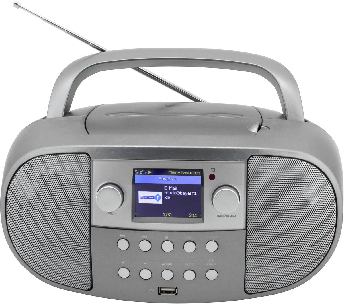 Soundmaster SCD7600TI - Boombox met Internet-/DAB+/FM-radio CD USB en Bluetooth