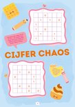 Page 'Chaos de chiffres' avec deux puzzles de sudoku et des gaufres et cupcakes joyeux.