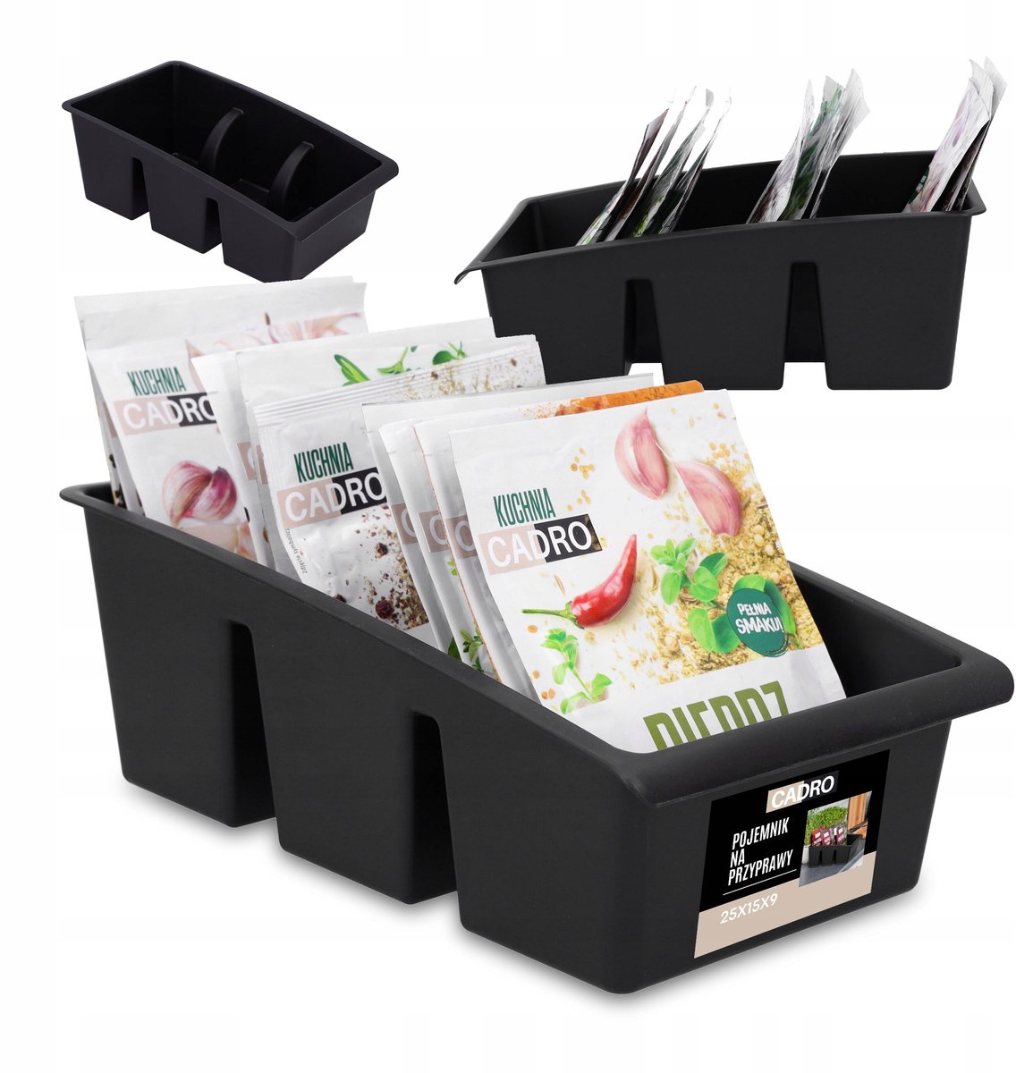 Keuken Organizer Kruiden & Zakjes - Opbergdoos voor Lades & Kasten