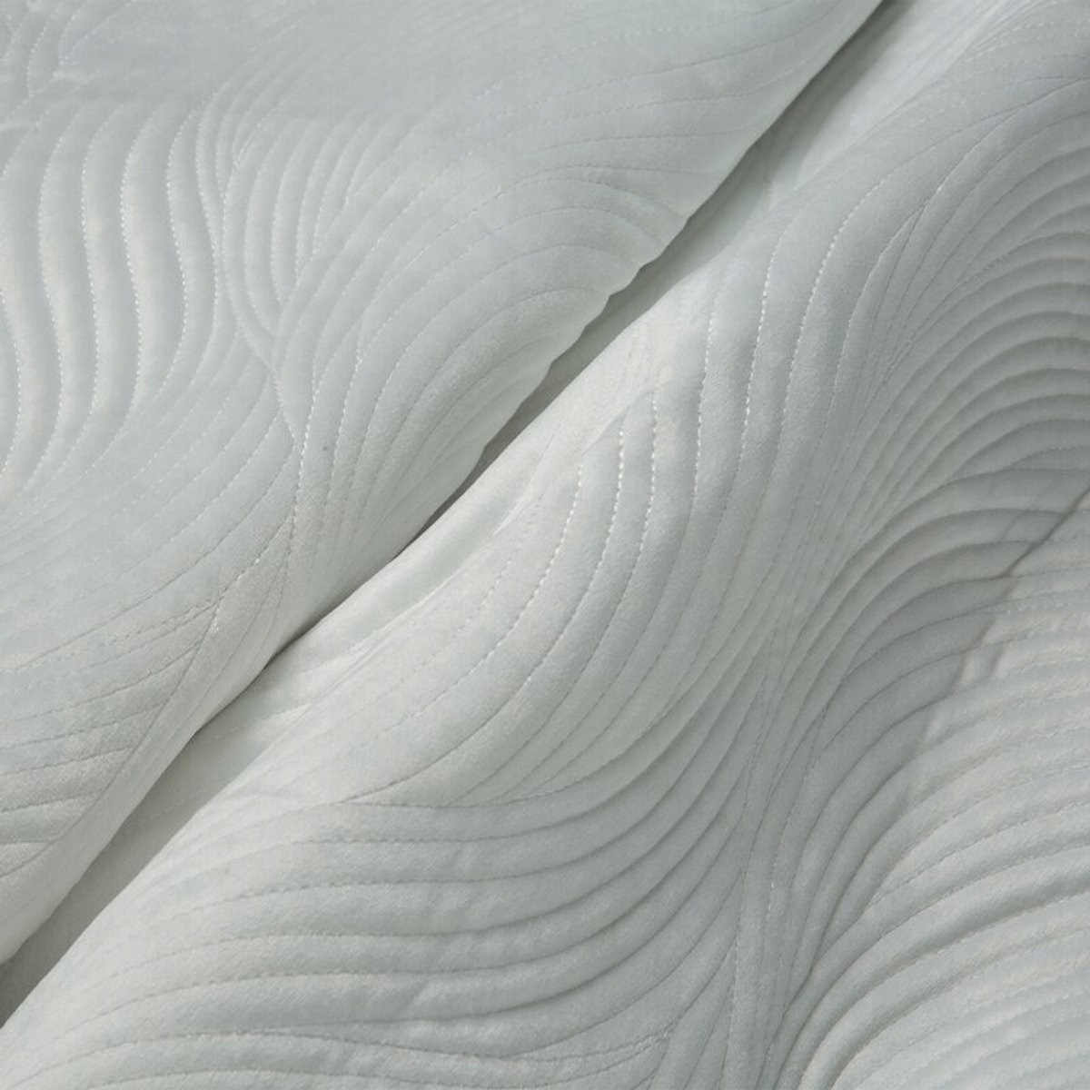 Luxe Wit Fluwelen Bedsprei RIA5 170x210 cm