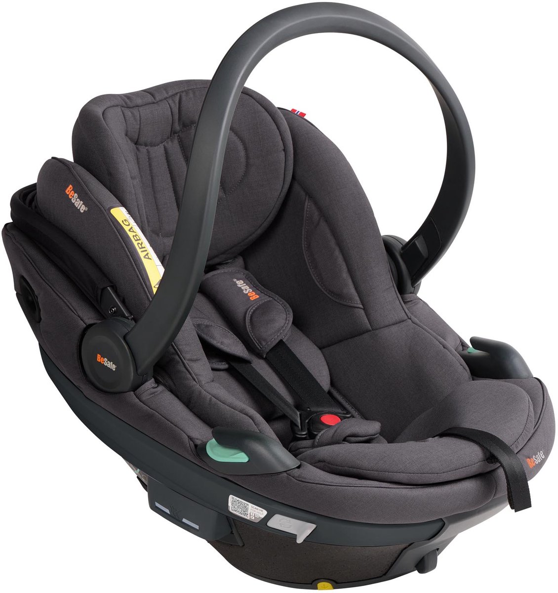 BeSafe Go Beyond² - Autostoel - Autostoeltjes - Autostoel ISOfix - Autostoel baby - Dark Grey Mélange