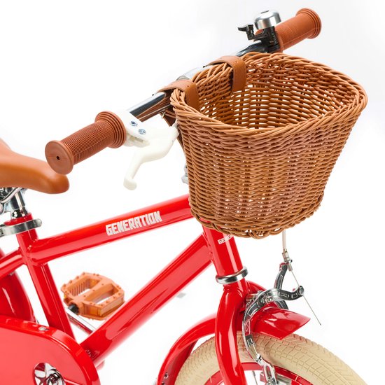 Generation Retro 14 inch Rood - Kinderfiets met mandje van Generation — afbeelding 4