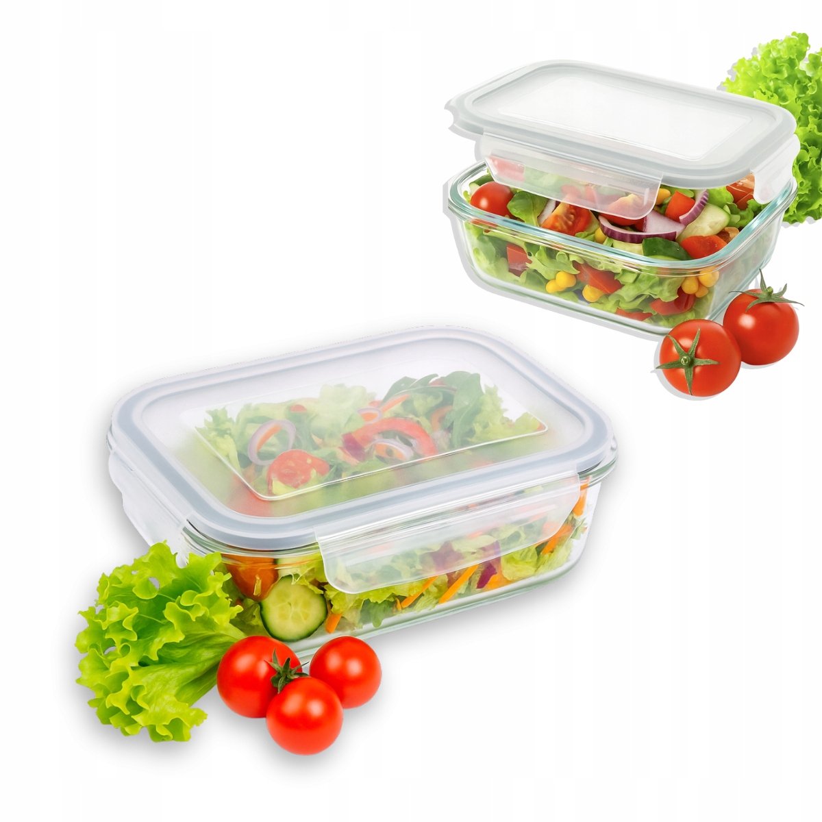 Altom Design Fresh Glazen Lunchbox 0,65L - Lekvrij & Vaatwasmachinebestendig