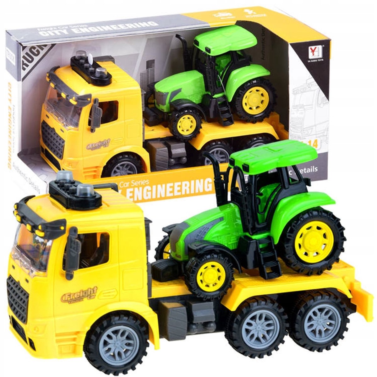 Grote Vrachtwagen & Tractor Speelgoedset met Licht & Geluid