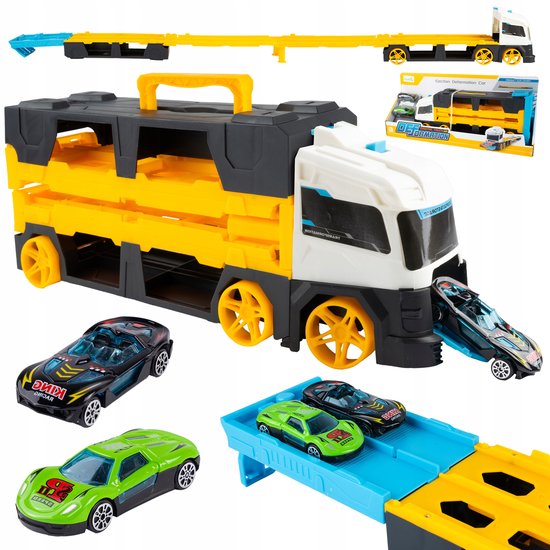 Autotransportwagen met 3 Auto's Gerecycled Kunststof Green Toys