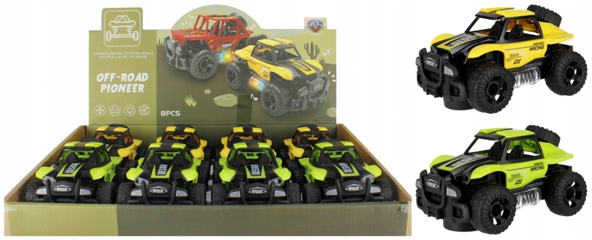 Mega Creative Off-Road Auto met Licht & Geluid - 14 cm