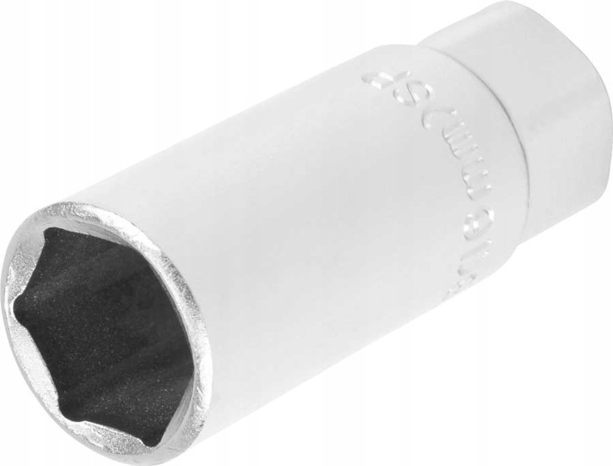 Dopsleutel 16mm 3/8" 65mm Chroom-Vanadium met Rubberinzet