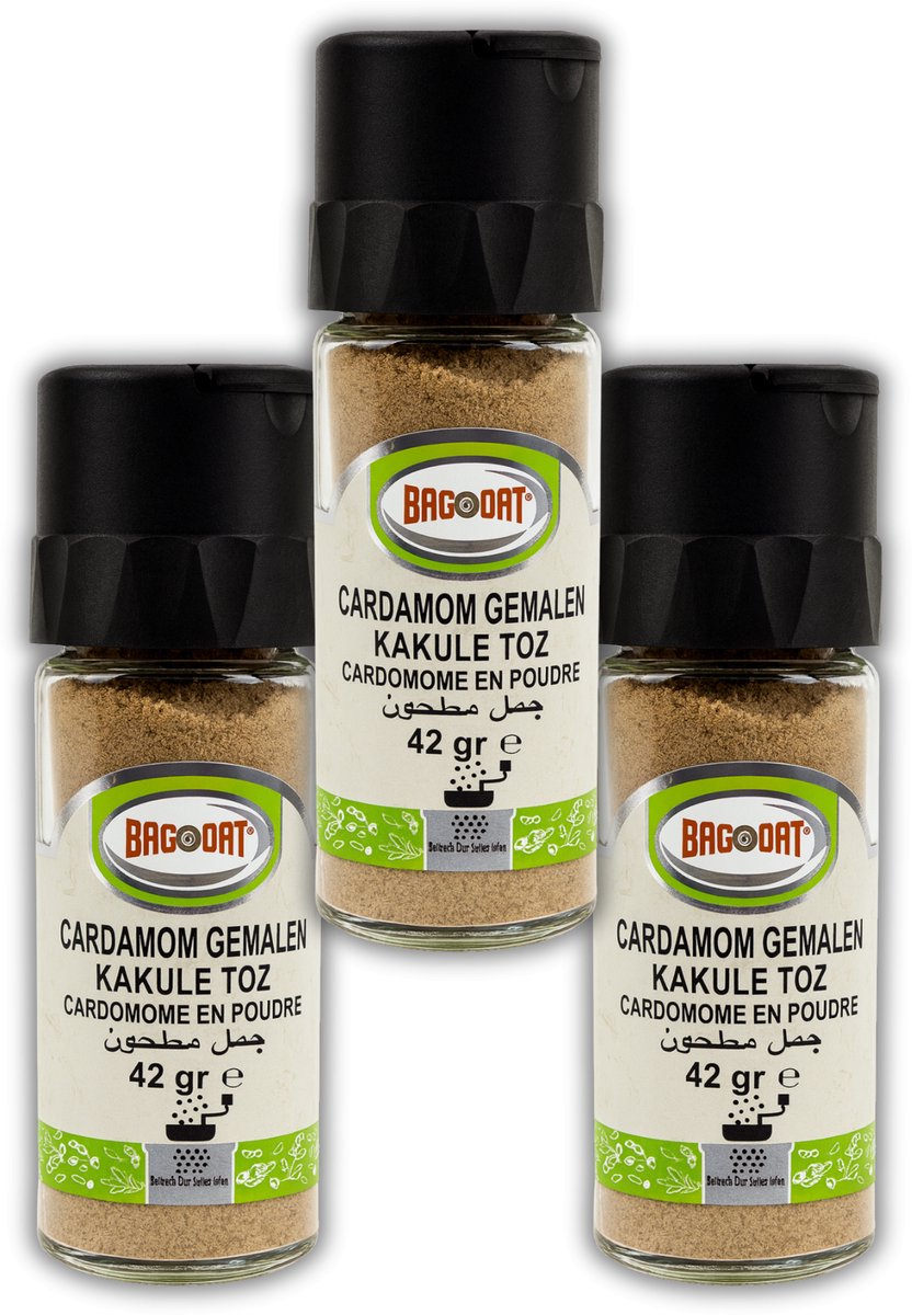 Bagdat Cardamon gemalen - Kakule Toz 100% natuurlijk - 3 stuks