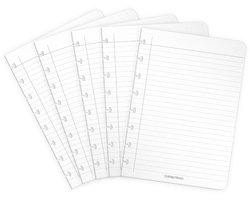 Uitbreidingsset Correctbook A5 met 5 gelinieerde bladen