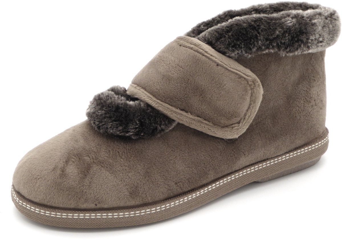Relax Dames Pantoffel - SE20-03-5 Taupe - Maat 38