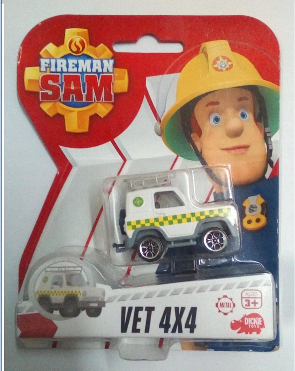Dickie Brandweerman Sam Dierenarts Jeep 4x4 speelgoed