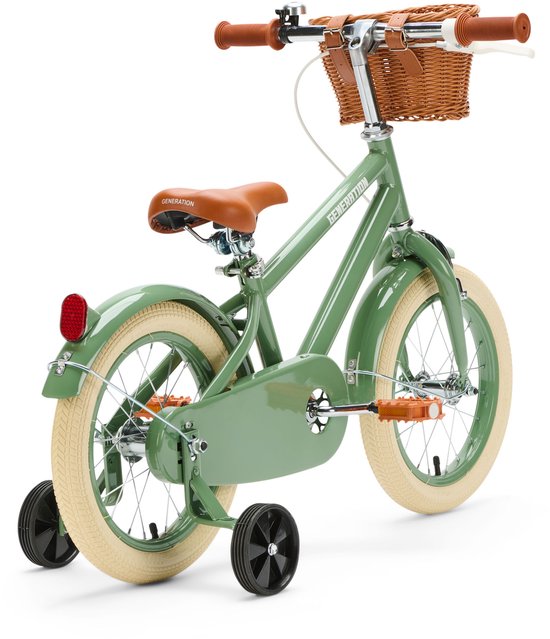 Generation Retro 14 inch Groen - Kinderfiets met Mandje van Generation — afbeelding 3