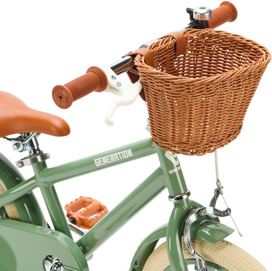 Generation Retro 14 inch Groen - Kinderfiets met Mandje van Generation — afbeelding 4