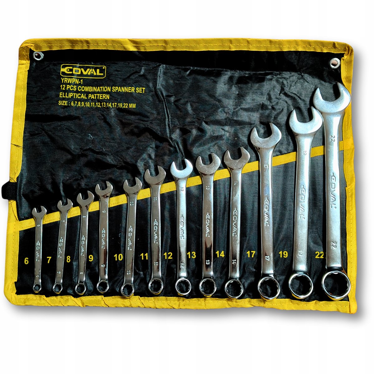 Coval Ringsleutel Set 12 Stuks (6-22mm) - Chroom Vanadium