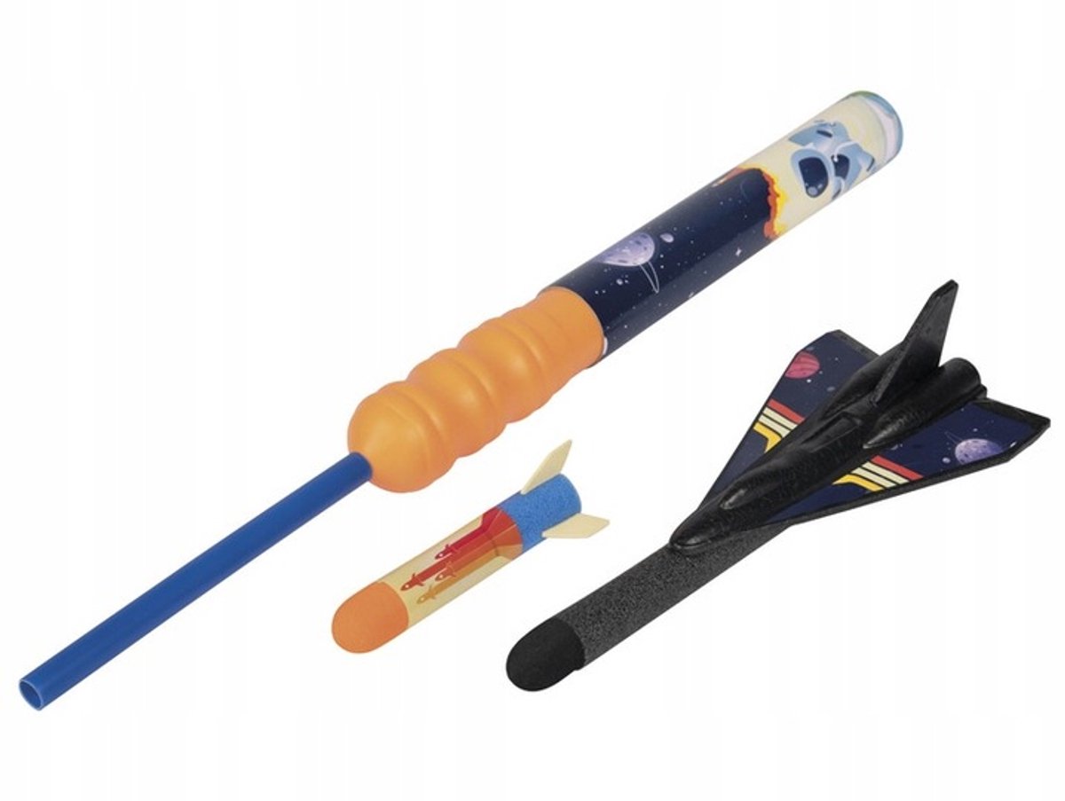 Playtive Vliegend Speelgoed Vliegtuig met Raket en Pomp