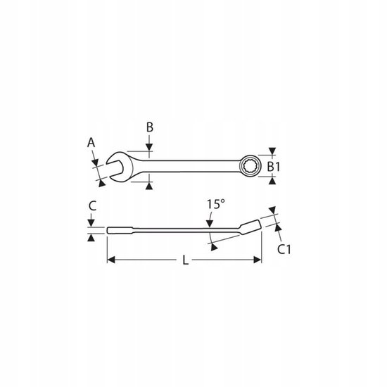 Facom 440.50SR Cle Mixte Metrique 50 Sr