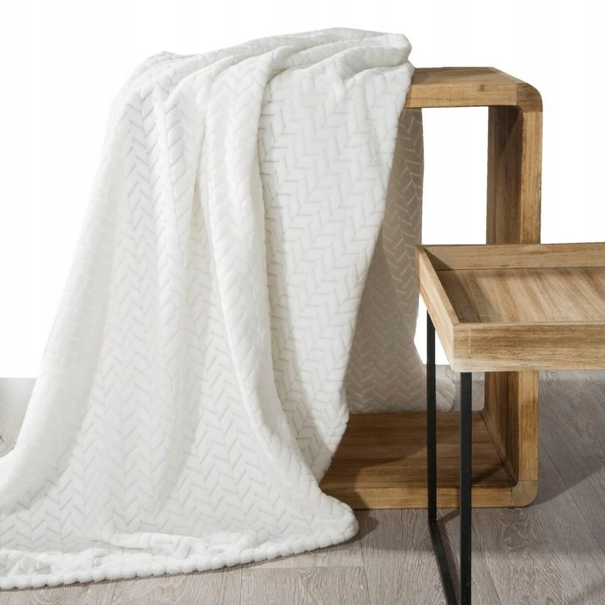 Zachte Microvezel Plaid 150x200cm - Crème
