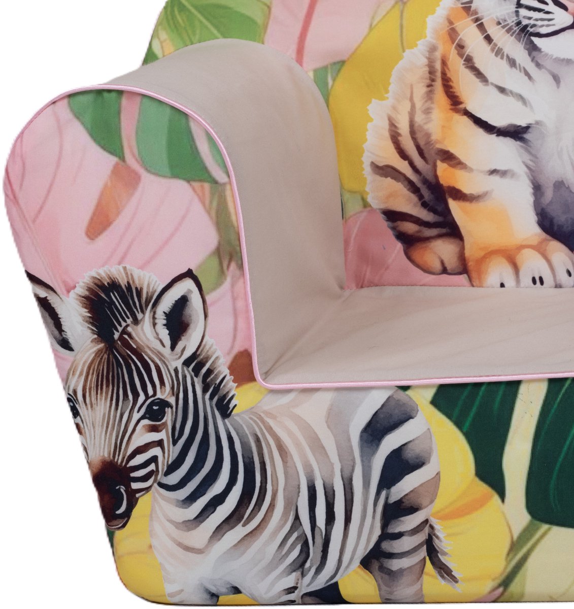 Kinderzetel Kinderzetel Tijger Roze Kinderfauteuil - afbeelding 2
