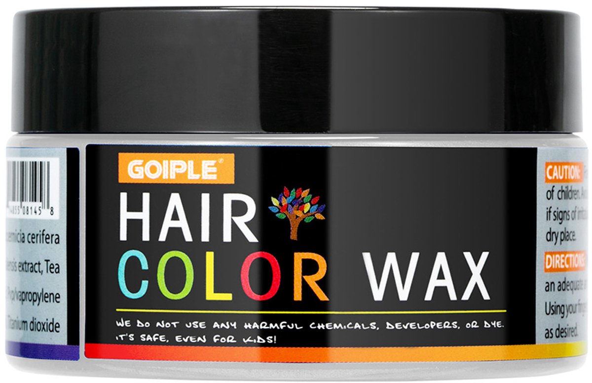 Witte Hair Coloring Wax -Tijdelijk - Haarverf - Haar Wax - Uit wasbaar - wit - haircoloring was