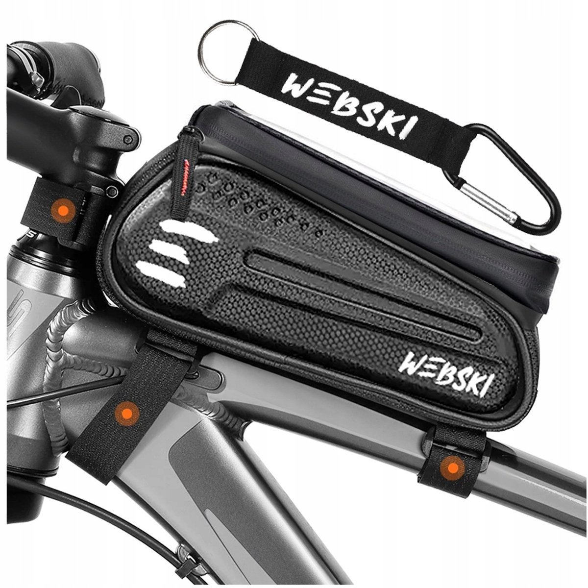 Waterdichte Fietsstuurtas met Touchscreen Venster & Gratis Sleutelhanger
