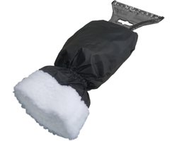 Ijskrabber Auto - Auto-Ijskrabbers Met Handschoen - 2-in-1 Sneeuwschep - Raamkrabber - Sneeuwkrabber - Krabber - Antivries - Autoaccessoires - Te Gebruiken Met Handschoen - Unisex - Warm - Polyester - Geschikt Voor Alle Handvormen - Zwart
