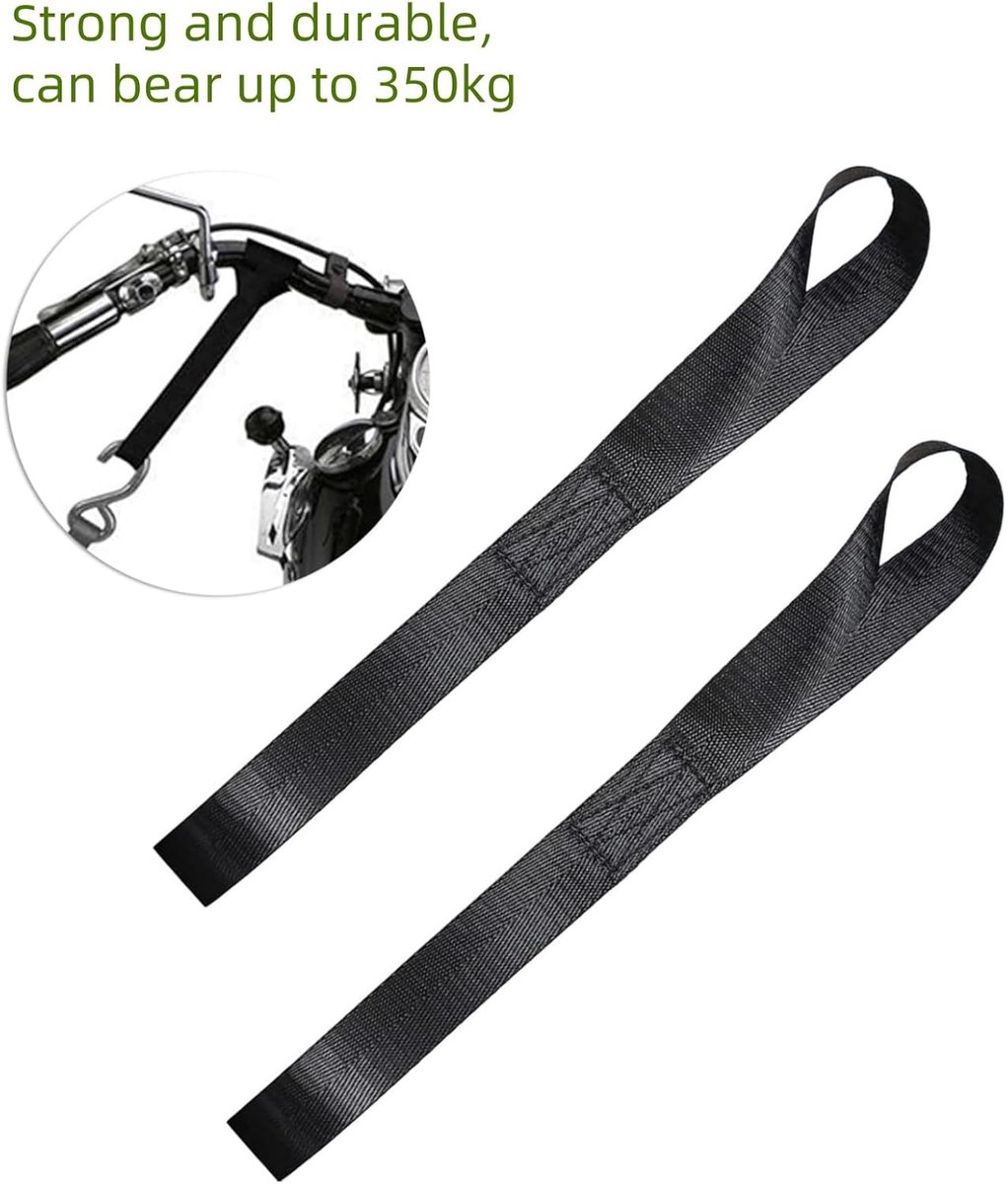 Candala stuks sjorlussen, 1000 kg spanbanden, riemlussen, spanbanden, dubbele ring, sjorbanden voor motortransport, fietsen, strandmotorfietsen, zwart