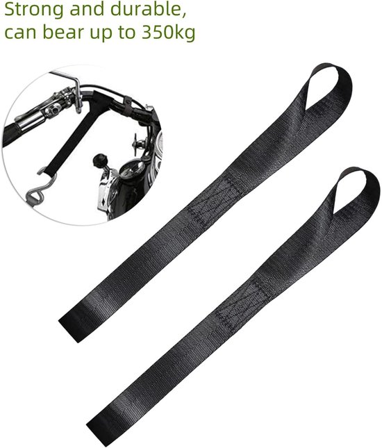 25 x sjorlussen, 30 cm, dubbele lussen, ronde lussen, bevestigingsband voor bevestiging bij transport van motorfiets, ladingbeveiliging