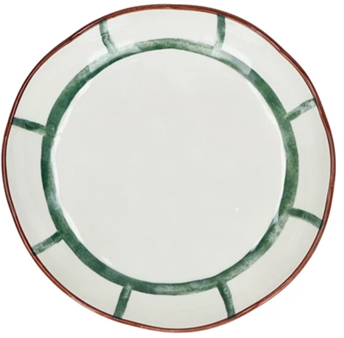 Pomax Mykonos diep bord D20cm groen