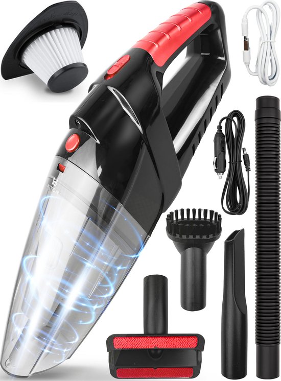 Hiton Kruimeldief Snoerloos Handstofzuiger Zwart met 4