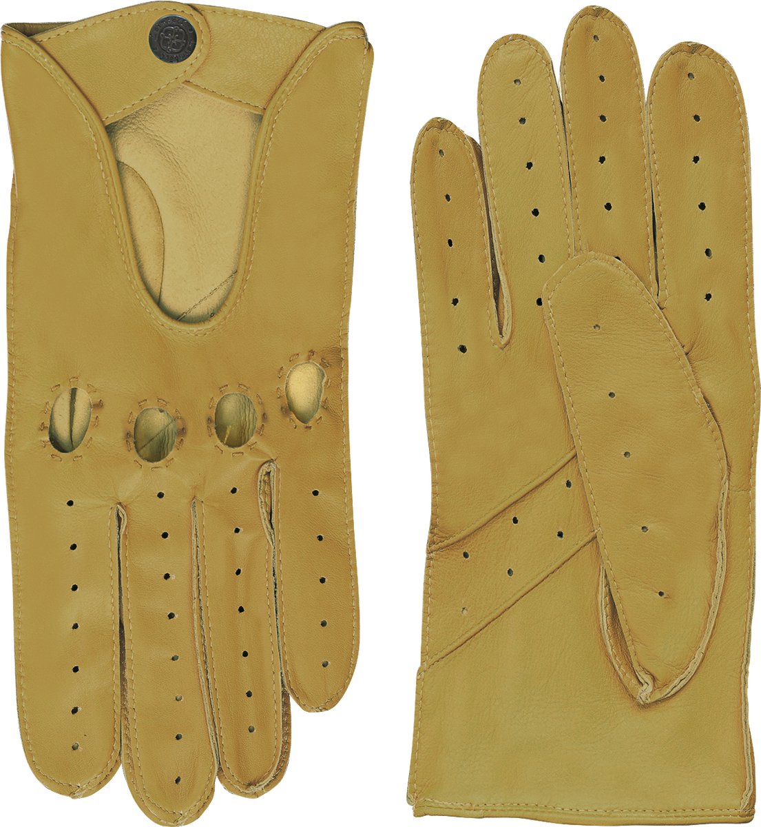 Laimböck Mackay - Leren dames autohandschoenen Color: Oak, Size: 7