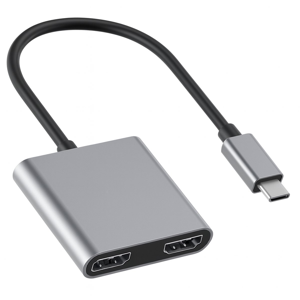 USB-C naar HDMI - Dual HDMI Adapter - 2x HDMI 4K