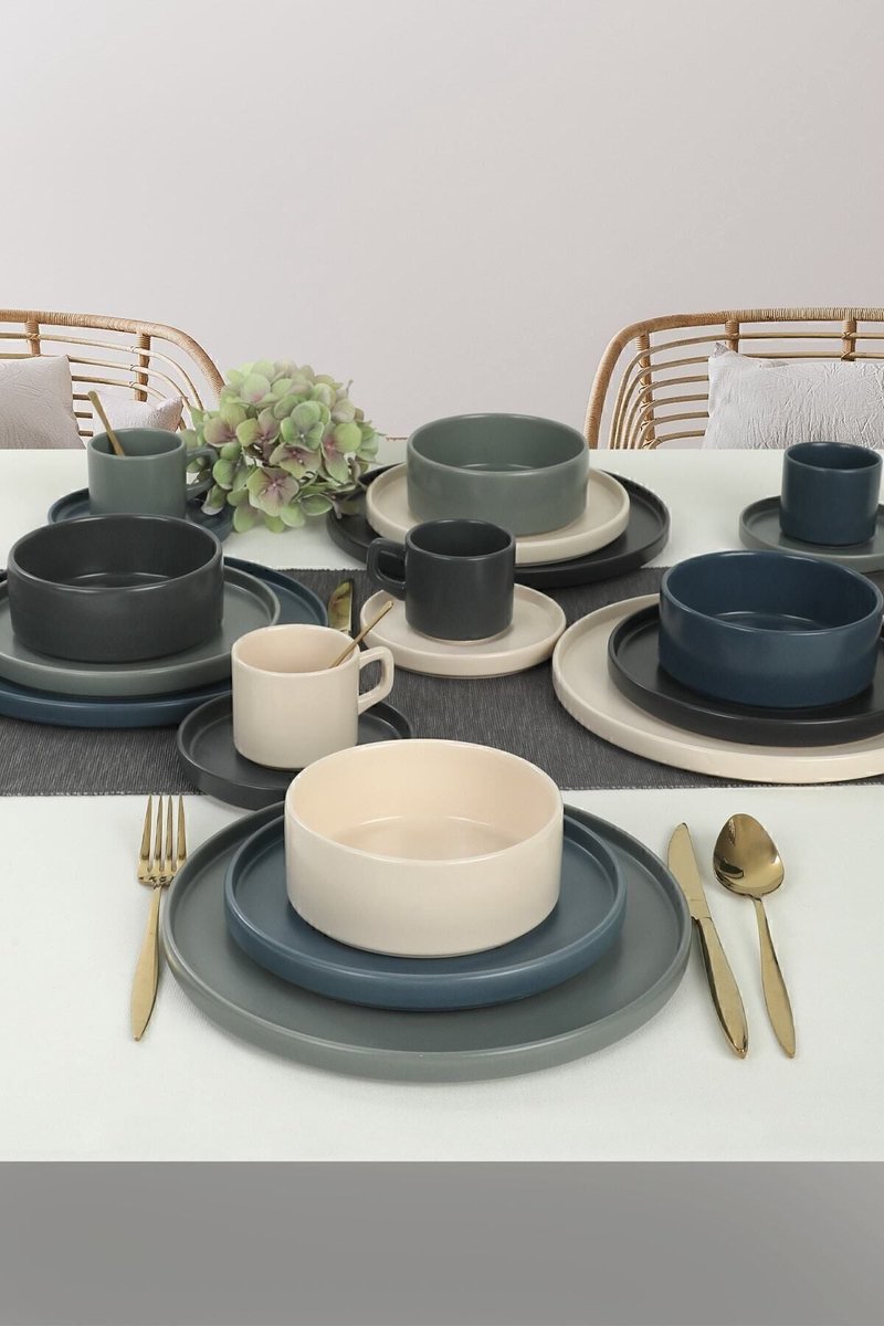 Keramika Serviesset - River Stackable - 20 delig - 4 persoons - Stoneware