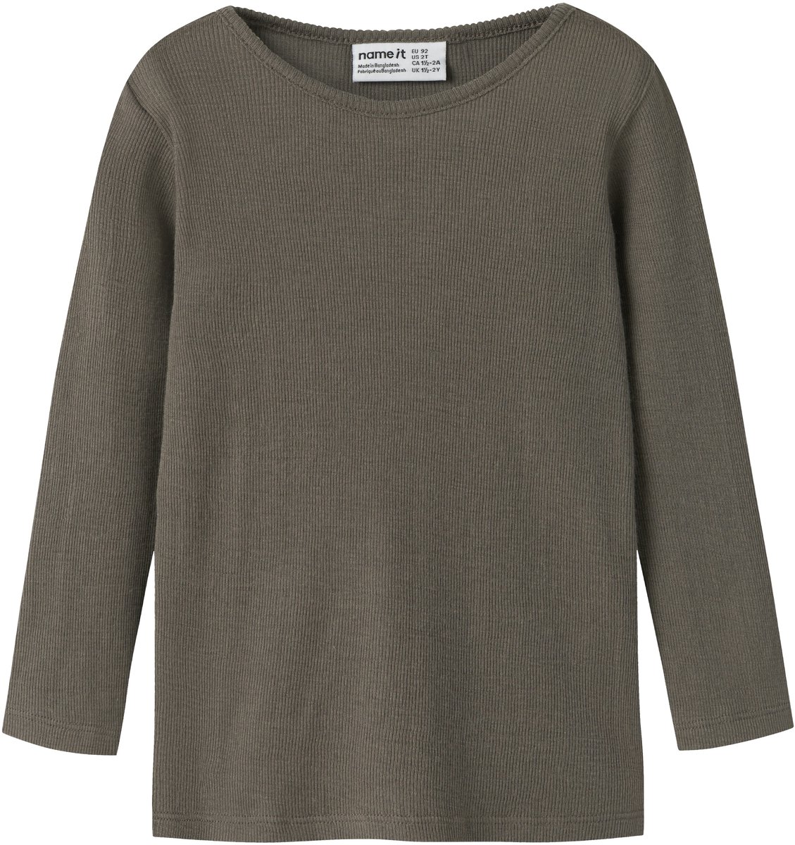 NAME IT - NMMWOSSA WO/SI RIB LS TOP - Jongens - Blouses