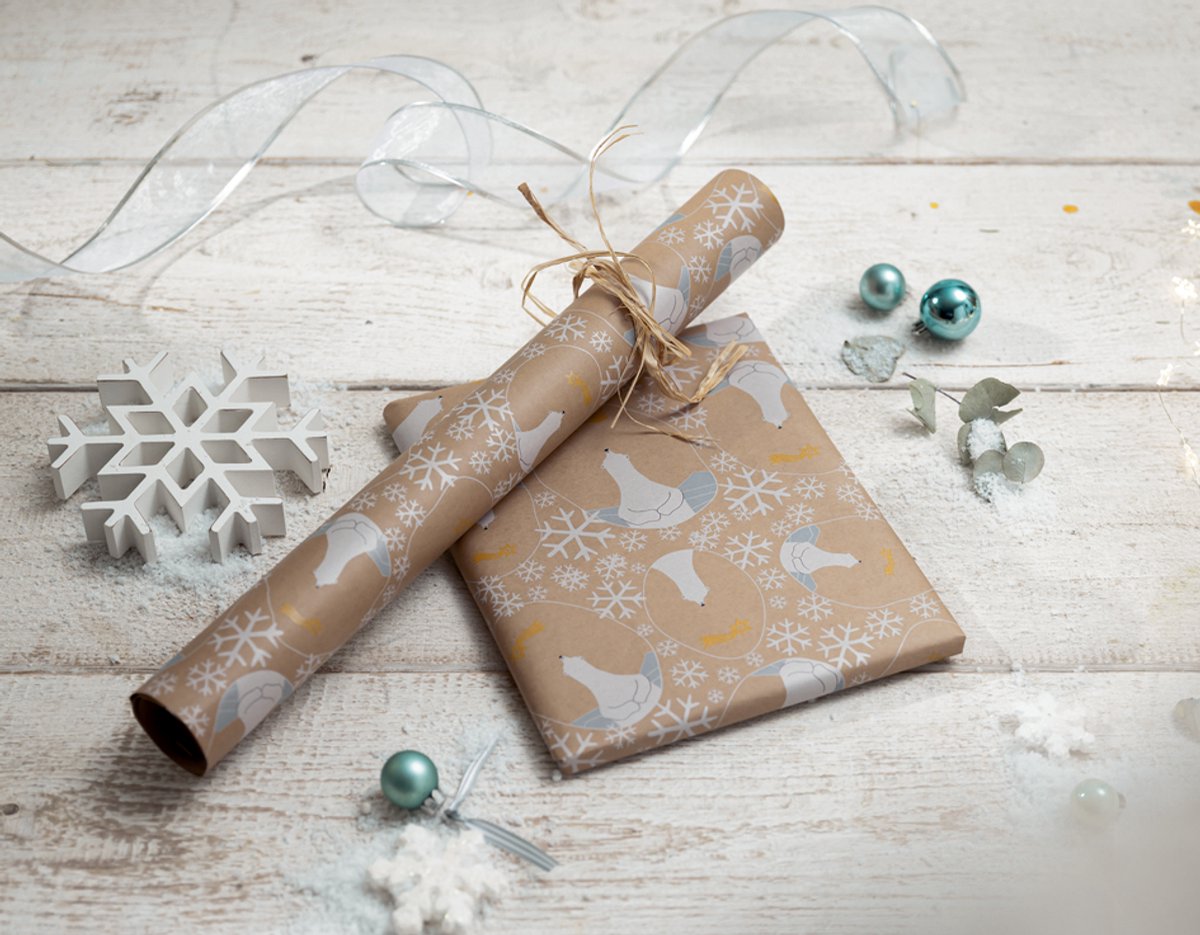 Kerstcadeaupapier Sigel - 100gr - 5mx50cm
