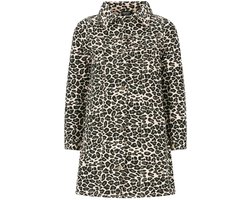 Like Flo winter jurk meisjes - blauwbeige - Mala - jeansknoop sluiting
