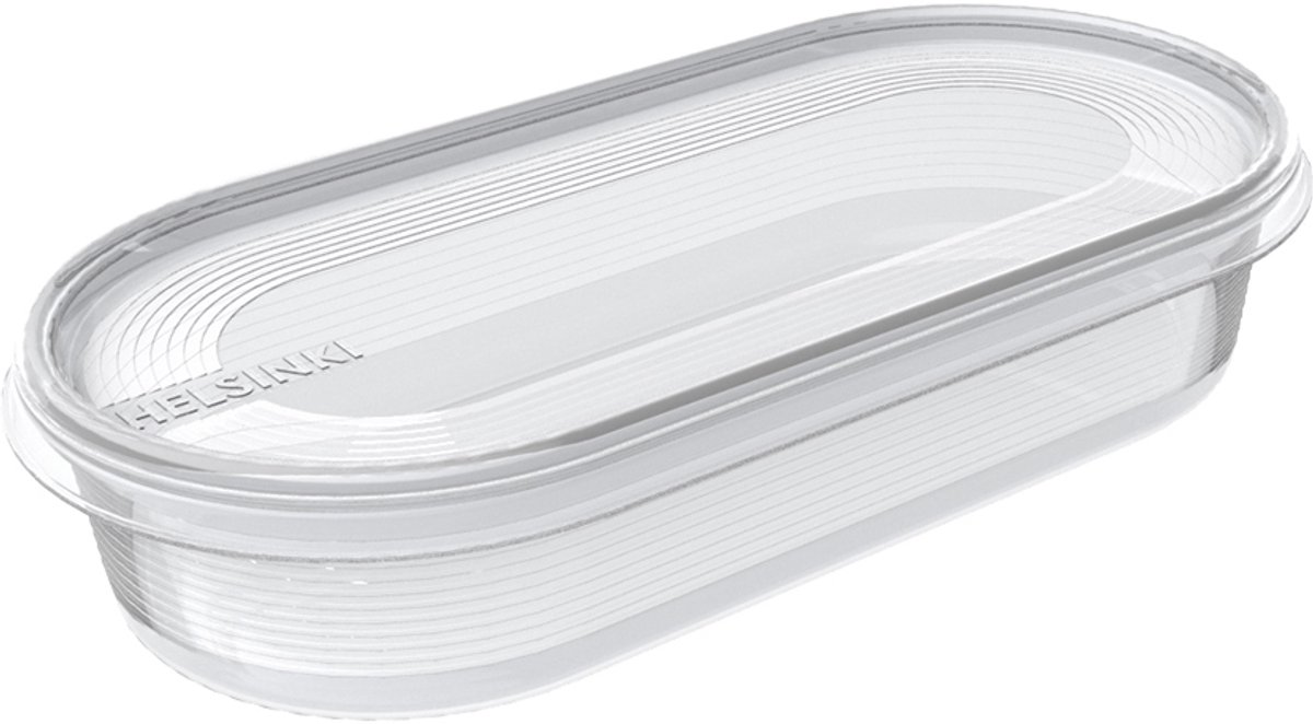 Kunststof bak voor het invriezen van voedsel Plast Team 0,4l/19x9x3,9cm Helsinki