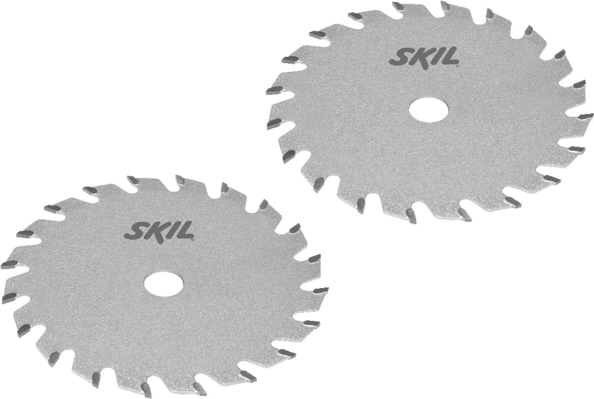 SKIL Zaagblad Set - Hardmetalen - Zaagblad Hout - Voor Skil Cirkelzaag 5330 & 5360 - 85 mm & 20 Tanden - 2 Stuks - Skil 2610Z07905