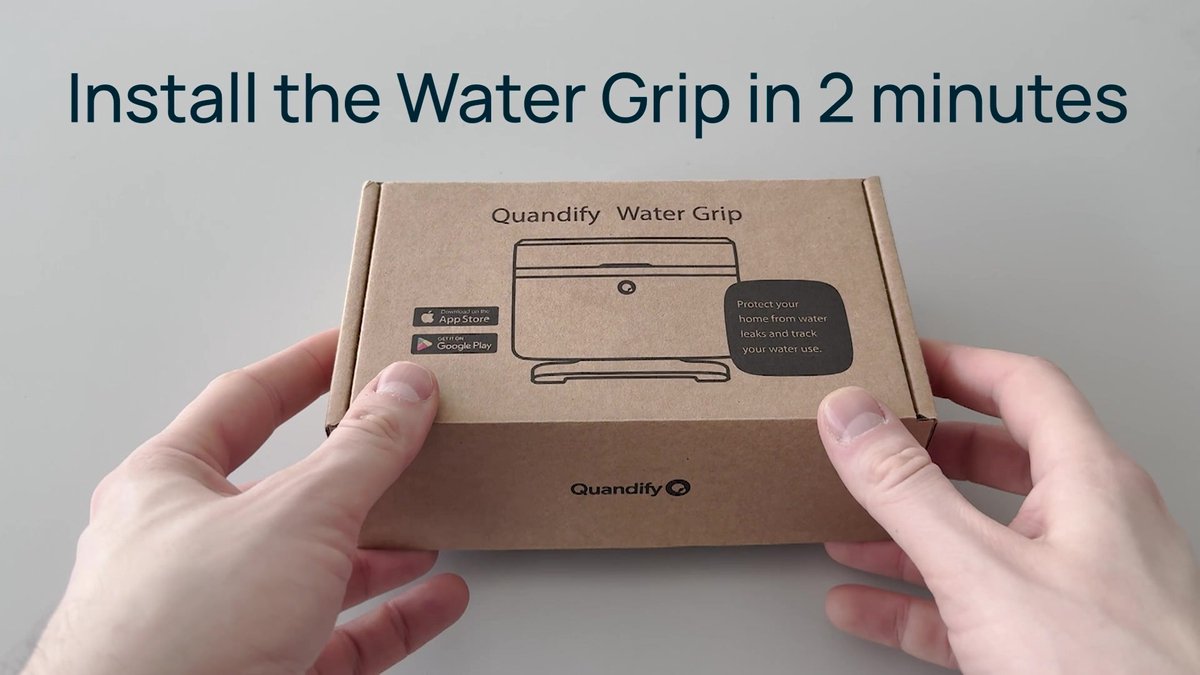 Quandify Watergrip - Slimme Lekkagedetector - Zonder loodgieterwerk