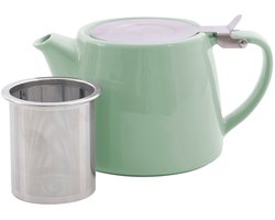 Point-Virgule Théière avec infuseur à thé mat vert sauge 500ml