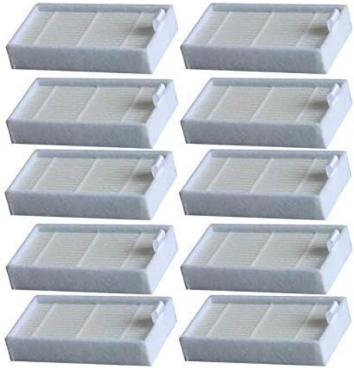 10 stuks Filter Geschikt voor ILIFE stofzuigers, vervangende filters voor ILIFE V3, V3S, V3S Pro, V5, V5S, V5S Pro robotstofzuiger, 10 stuks
